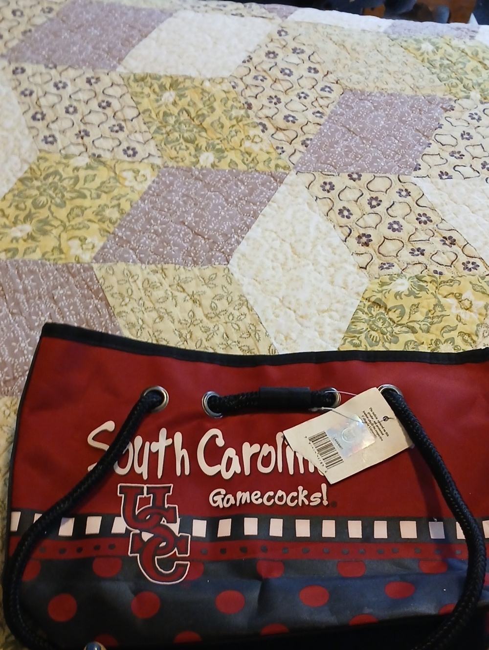 South Carolina Gamecocks Red & Black Tote Bag